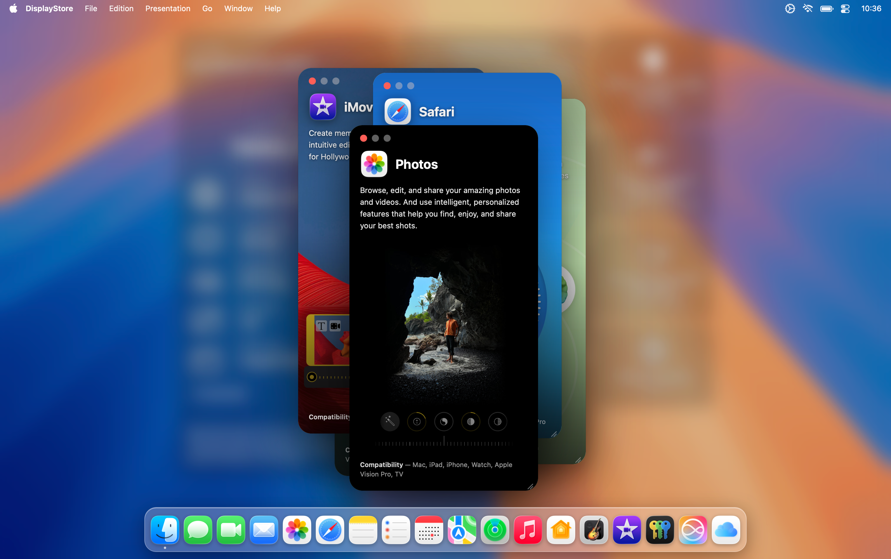 DisplayStore interactive dock